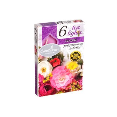 Svíčky čajové vonné Floral 6 ks